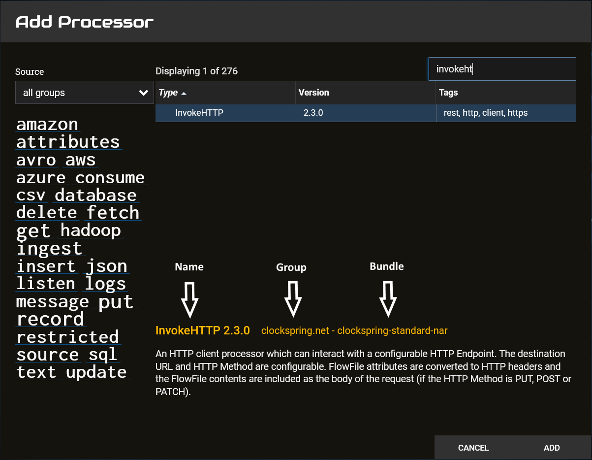 Add Processor Version Example