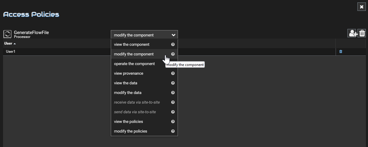 Process Group Modify Policy