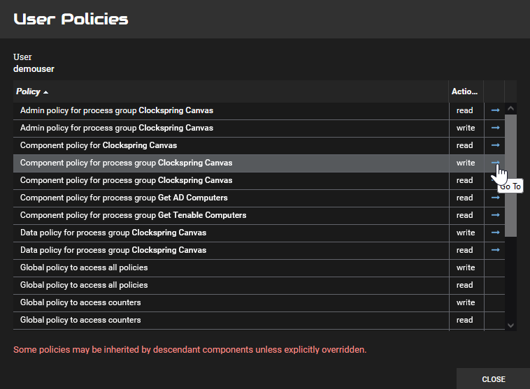 User Policies Detail