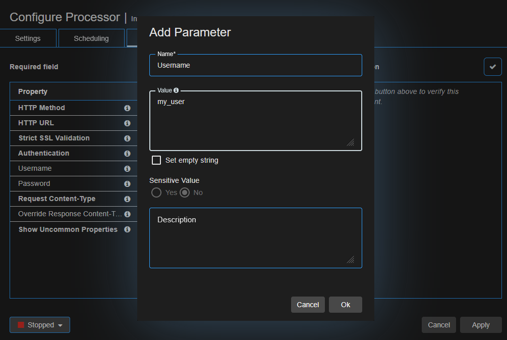 Configure Parameter On the Fly