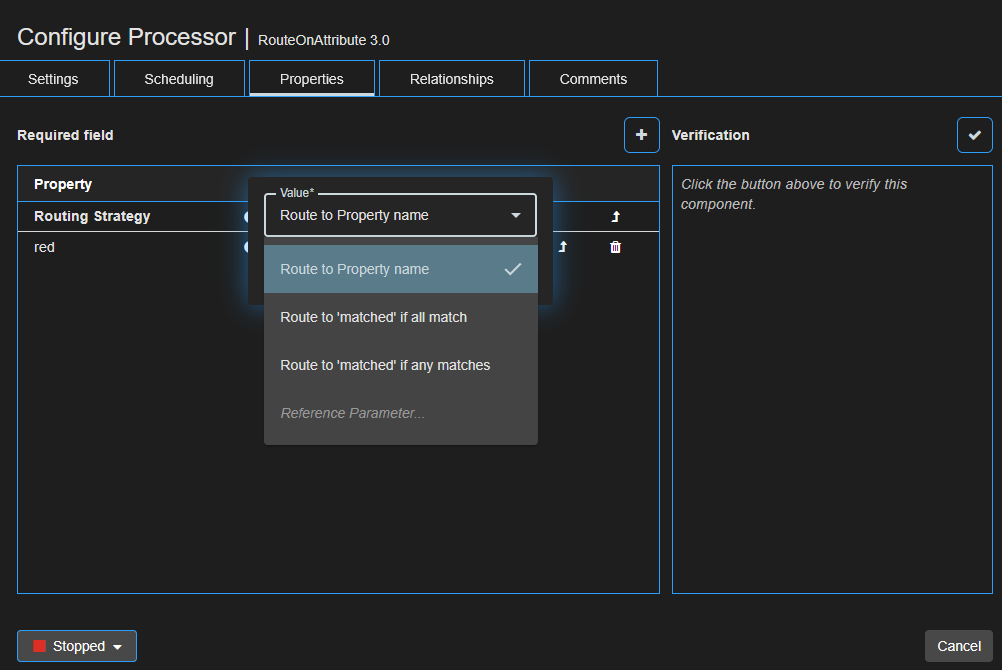 Edit Property with Dropdown