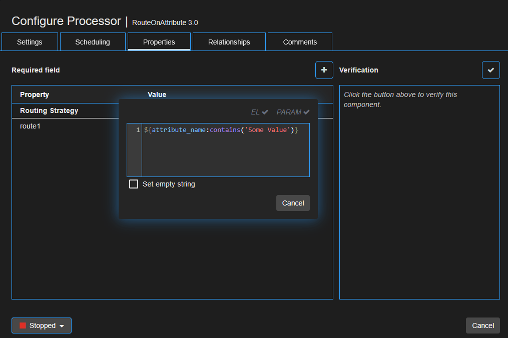 Edit Property with Text Area