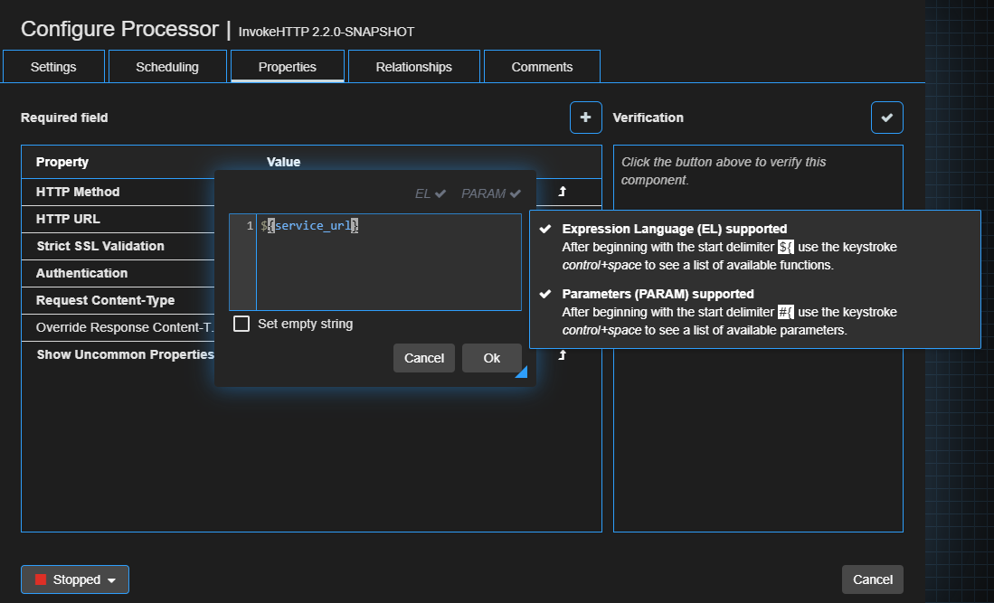 Expression Language Help Text
