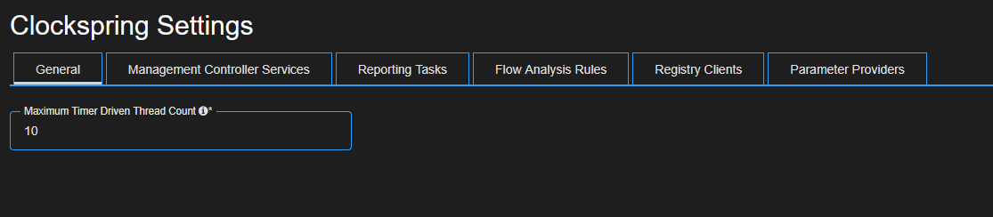Controller Settings General Tab